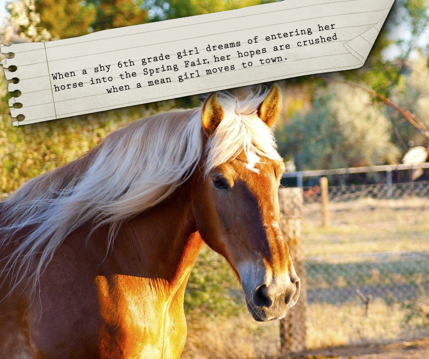 Horse with book description.
