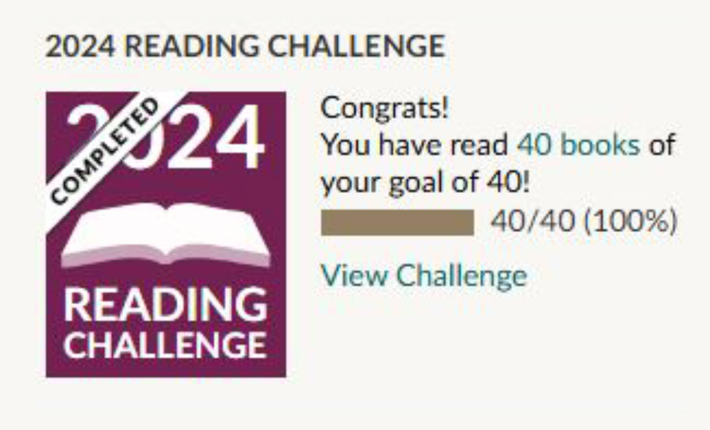 Goodreads Challenge 2024