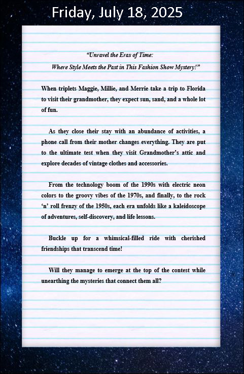 The complete back of my new book. 