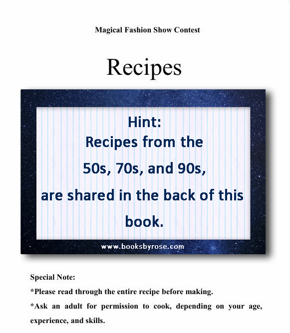Recipes from the 50s, 70s, and 90s. 