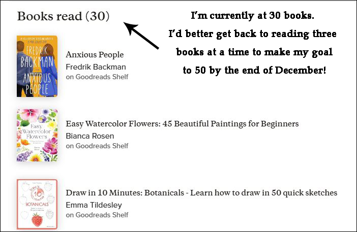 Goodreads Challenge Update Goodreads Challenge Update
