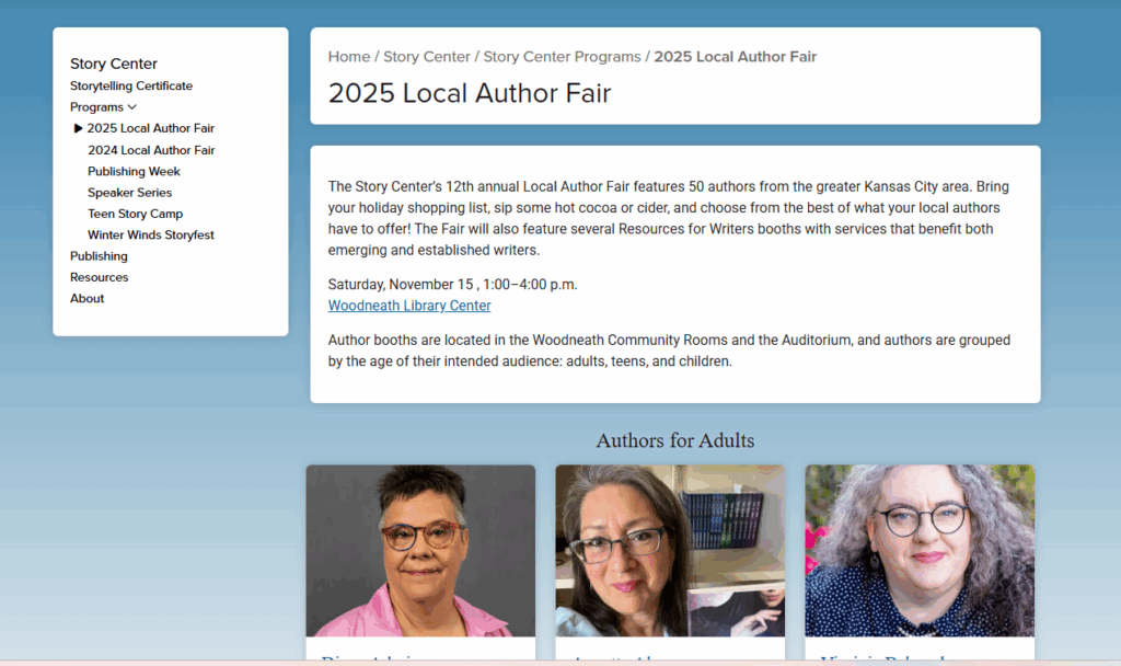 November Author Fair