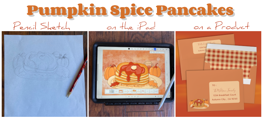 Pumpkin spice pancakes and process. Pumpkin spice pancakes and process.