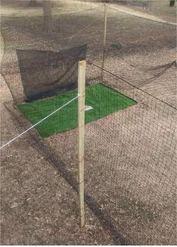 Batting Cage This Batting Cage is the length of our yard! It's big!